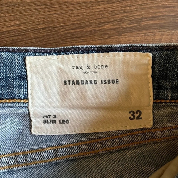 Rag & Bone New York Standard Issue Fit 2 Slim Leg Jeans/Denim - Picture 11 of 14
